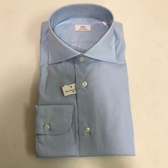 Maker'sShirt 鎌倉シャツ　長袖シャツ　青　40　訳あり