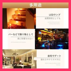 ★売れ筋★ キャンドルライト LED ティーライトキャンドル キャンドルライト24個セット 炎揺らめく ウォーム色 フレームレスLEDロウソク 蝋燭 インテリア 照明