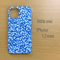 【リバティ生地】グレンジェイドブルー iPhone 12 mini