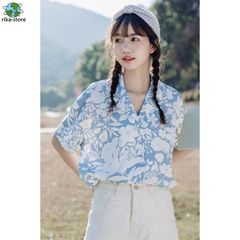 アロハシャツ 柄シャツ レディース 半袖 トップス 春夏 オープンカラーシャツ 花柄 ボタニカル柄 総柄 カジュアル ハワイアン リゾート ゆLFY10本日限定