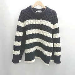 ◇ ⊇ ZARA ザラ ボーダー 長袖 ニット サイズ28 ブルー系 レディース E  【1501230039482】