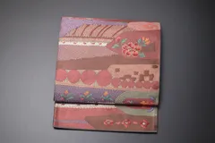 袋帯「本袋西陣織抽象柄」【未使用】