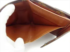 【最大30％OFF】ルイ ヴィトン Wホック 財布 三つ折り 廃盤レア レディース メンズ ポルトモネビエ（旧タイプ） モノグラム ブラウン ベージュ モノグラムキャンバス LOUIS VUITTON C4301