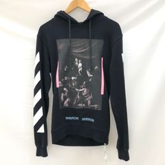 OFF WHITE オフホワイト 17SS DIAG CARAVAGGIO HOODIE カラヴァッジョ MIRROR MIRROR 黒 ブラック 中古 /ｍ 250710 02347hi◇128