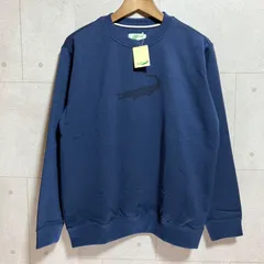 タグ付き 未使用 Crocodile クロコダイル スウェット トレーナー クルーネック プルオーバー トップス L ネイビー メンズ SG342-1