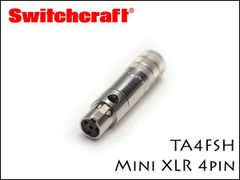 SWITCHCRAFT / TA4FSH ミニXLRプラグ 1個