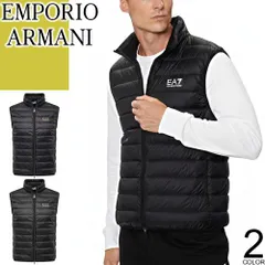 エンポリオ アルマーニ EMPORIO ARMANI EA7 ダウン ダウンベスト アウター メンズ 2025年秋冬新作 パッカブル ロゴ ブランド 軽量 防寒 大きいサイズ おしゃれ 黒 ブラック 8NPQ06 PNGPZ