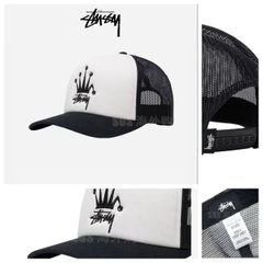 未使用美品 Stussy crown stock trucker cap ステューシー キャップ