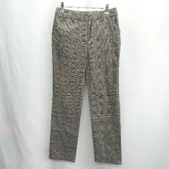 ◇ Θ McGREGOR マックレガー チェック柄 スラックス サイズS ブラウン グレー系 レディース E  【1501160037619】