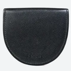 未使用品級✨PRADA 小銭入れ ネイビー サフィアーノレザー 半円型 馬蹄型 未使用品級✨PRADA 小銭入れ ネイビー サフィアーノレザー 型 馬蹄型