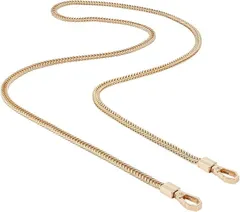 PH PandaHall 肩掛けチェーン バッグ交換用 120cm メタル ストラップ バッグ持ち手 スマホチェーン アクセサリーパーツ 金色のチェーン(ゴールド)