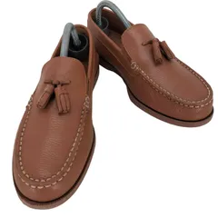 極美品　トップサイダー　タッセル　ローファー　22.5センチ　ブラック　天然皮革 1点物◇トップサイダーSPERRYデッキシューズ革靴タッセル