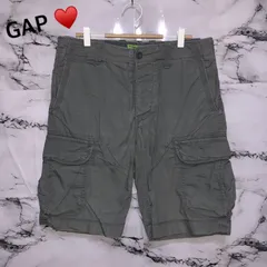 美品<!-利用不可文字-!>　GAP ギャップ　メンズ　ハーフパンツ　【M】　グレー　ポケット　シンプル　オシャレ　定番