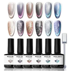 Dシェルマグネットジェルセット Modelones カラージェル ジェルネイル ソリッドジェル ネイルアート 高着色 使い易い 初心者に適用 固形ジェル ミニサイズ ポータブル 9色*1g 089