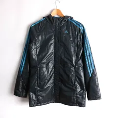 アディダス フーディージャケット クライマ365 ジャンパー スポーツウエア アウター レディース Sサイズ ネイビー系 adidas 【中古】