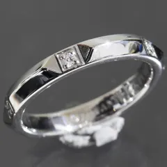 ティファニー トゥルー バンド ダイヤ リング 6.5号 PT950 E1883