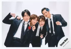 【中古】生写真(ジャニーズ) Snow Man/集合(4人)/横型・膝上/シングル「ブラザービート」MV＆ジャケ写オフショット/公式生写真