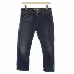アクネ Acne POP VINTAGE デニムパンツ ジーンズ ボーイフレンド ヴィンテージ USED加工 36 L XL 青 ブルー /YMのサムネイル