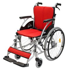 スワニーミニ車イス 自走式レッド - メルカリ
