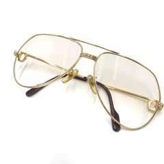 【K740】Cartier（カルティエ）/サングラス/トリニティ/ティアドロップ/ヴィンテージ/ゴールド金具/56□14