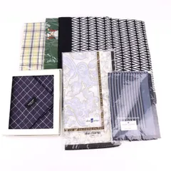 ピエール・バルマン/アランマーリン他 ハンカチ 6点セット 未使用 ブランド まとめて 大量 メンズ PIERRE BALMAIN etc. 【中古】