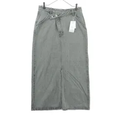 未使用 LOWRYS FARM ローリーズファーム ロング丈 アシメ タイトスカート L グレー レディース 古着