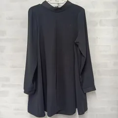 [ZARA]ザラ ワンピース チュニック 長袖 レディース 古着 サイズM ブラック（い-147，タ）