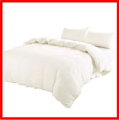 【送料無料 】オフホワイト_ダブル?190x210cm 【掛け布団カバー ダブル 単品売り】オーガニックコットン 190x210cm 掛かバー 洗いざらしの綿1