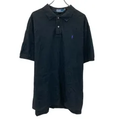 POLO RALPH LAUREN 半袖 ロゴ ポロシャツ 2XL ブラック ポロラルフローレン ビッグサイズ ワンポイントロゴ 古着卸 アメリカ仕入 a707-5242
