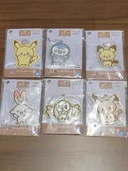 【在庫ラスト】ポケモン ポケピース 一番くじ H賞 ワッペンチャーム 6種セット  h賞  ミミッキュ