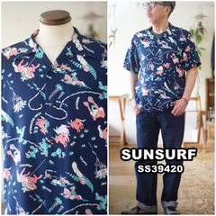 サンサーフ　SUNSURF　アロハシャツ Lot No. SS39420 / RAYON HAWAIIAN SHIRT “PANIOLA TOWN”