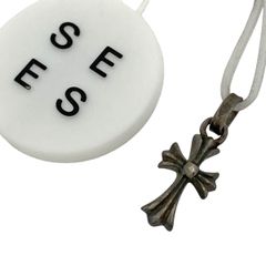 クロムハーツ CHROME HEARTS ベビーファット チャーム クロス 十字架 ペンダントトップ シルバー925 シルバー レディース 【中古】