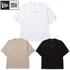 新品 NEWERA ニューエラ 正規品 半袖 Tシャツ ティーシャツ 半袖Tシャツ 筆記体 ロゴ 刺繍コットン ユニセックス メンズ レディース 白 ホワイト グレー ベージュ 黒 ブラック 大きいサイズ M L LL 2L XXL 3L