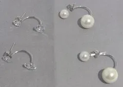 S898 オラジオ イヤリング ピアス ユニークデザイン 2種2個セット