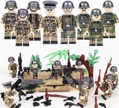 ブロックのおもちゃ レゴ互換 ミリタリーミニフィグシリーズ【ドイツ軍】 01