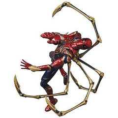 【中古】(非常に良い)MAFEX マフェックス No.121 AVENGERS END GAME IRON SPIDER (ENDGAME Ver.) 全高約145mm 塗装済み アクションフィギュア