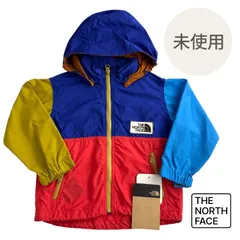 新品未使用〈THE NORTH FACE ザノースフェイス〉マルチカラー グランド コンパクトジャケット 撥水 フード取り外し可 90cm ベビー