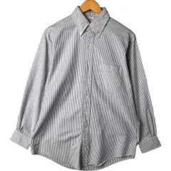 古着 ブルックスブラザーズ Brooks Brothers Est.1818 MAKERS AND MERCHANTS 長袖 コットンストライプシャツ USA製 メンズM相当/eaa549416