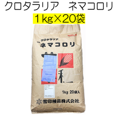 クロタラリア種子　ネマコロリ　20kg　雪印種苗【種】緑肥の種　夏の緑肥