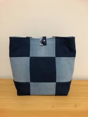 リメイクデニム　パッチワーク　肩がけバック