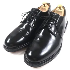 美品▼CHURCH'S チャーチ SHANNON シャノン ポリッシュドバインダーカーフ プレーントゥ レースアップ レザーシューズ ブラック 9.5 イングランド製 メンズ