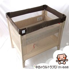 【お得っ！厳選中古】ベビーベッド 中古 アップリカ ココネルエアー aprica COCONEL 新生児から2歳 コンパクトにたためる【C.一般中古】