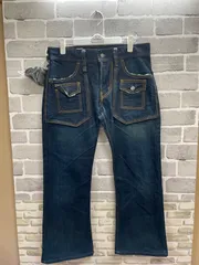 【G2-70】◇ EDWIN Sサイズ デニムパンツ　紺色