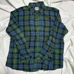 L.L.Bean コットン フランネル チェックシャツ XL US古着