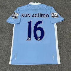 17/18 マンチェスター・C ♯10 アグエロ【Lサイズ相当】 マンチェスターシティ アグエロ | UEFA CLオーセンティック