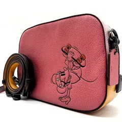 日本限定デザイン<!-利用不可文字-!>COACH コーチ カメラバッグ ショルダーバッグ 肩掛け 斜め掛け クロスボディ 日本限定 ディズニー Disney コラボ ミッキーマウス ロゴ金具