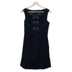 TOCCA(トッカ) ワンピース サイズ0 XS レディース美品  - 黒 ノースリーブ/ひざ丈/リボン