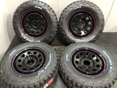 新品 バランス済 iLINK M/T 235/70R16 110/107Q ホワイトレターマッドタイヤ 夏タイヤ デイトナ 16インチ 7J5HPCD114.3+35 デリカD5 MTF034