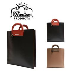 THEATRE PRODUCTS シアタープロダクツACCORDION BAG アコーディオンバッグ PO ポー M寸 BL220904 オールシーズン 全2色 ブラック グレー 送料無料 