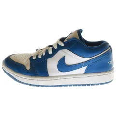 NIKE (ナイキ) WMNS AIR JORDAN 1 Low Marina Blue ナイキ ウィメンズ エアジョーダン1 マリーナブルー ローカットスニーカー US7.5/24.5cm ブルー/ホワイト DC0774-114